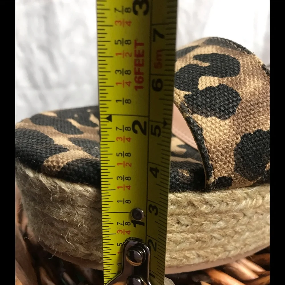 STEVE MADDEN Wedge Kippie Animal Print Espadrille 10